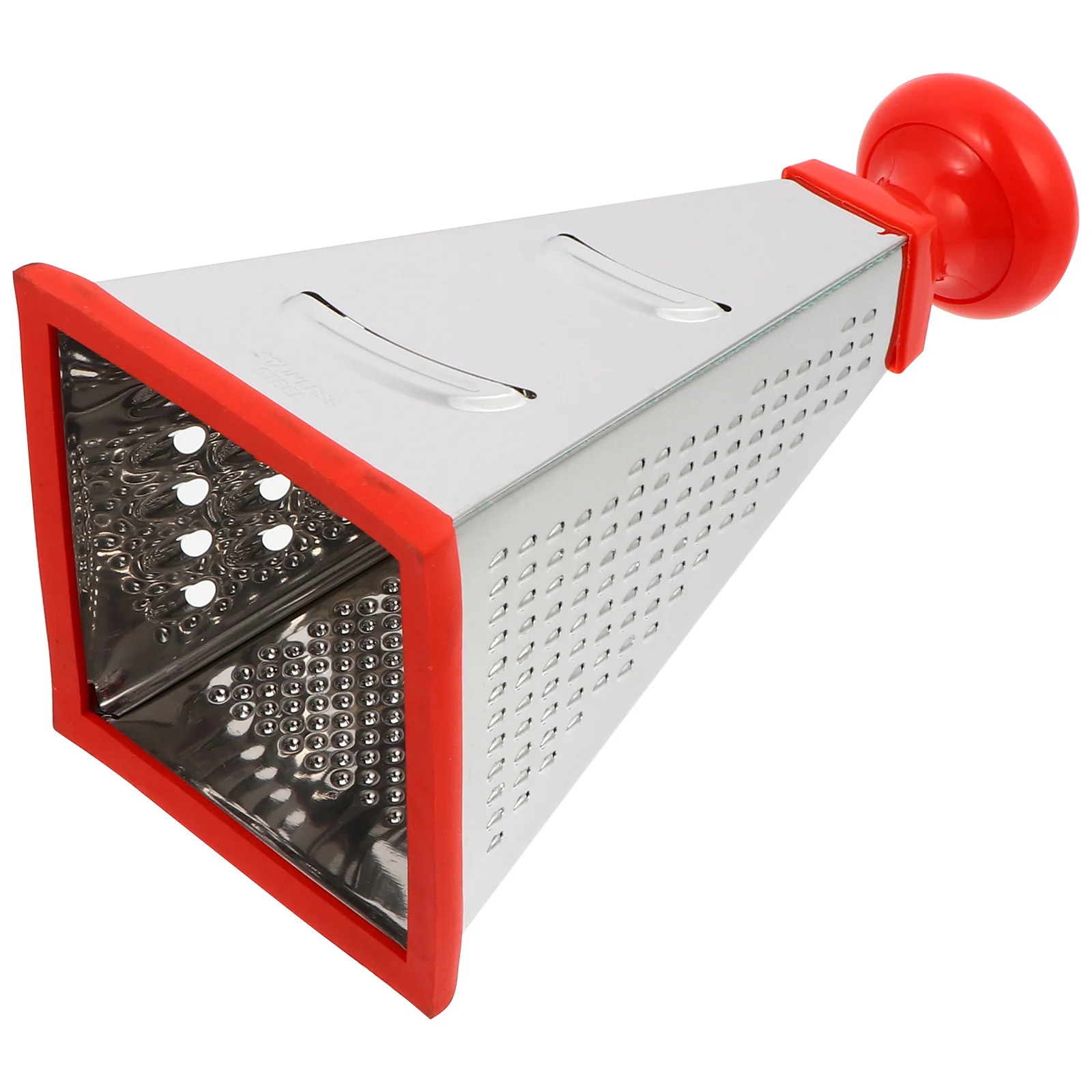 

Stainless Steel 4-Sided Vegetable Grater Multifunctional Kitchen Slicer Box Grater Cutting Tool Silicone Handle Non-Rust