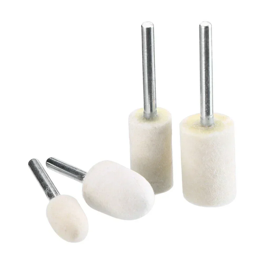 Imagem -02 - Almofadas de Polimento de Feltro Roda lã Cabeça Moagem mm Lidar com Kit Ferramenta Rotativa para Metal Mármore Vidro Polimento Ferramenta 20 Peças