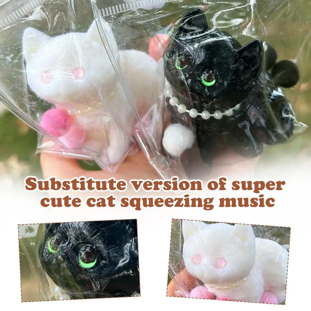 Cat Squeeze Toys TPR Big Cat Three-dimensional Toys Relieving Super Pinch Doll Cute Stress Toy Relaxing Toy L7P6