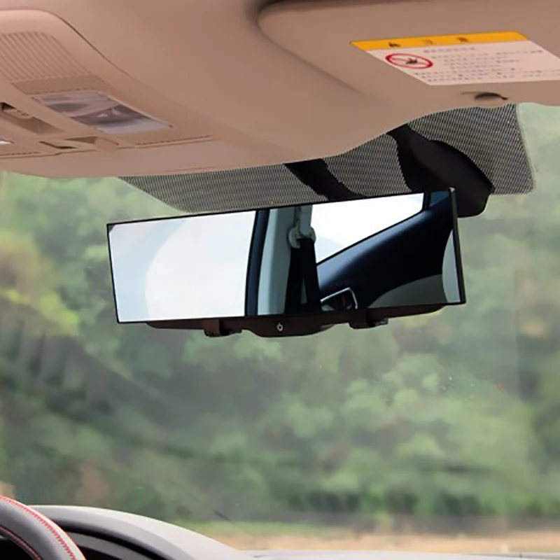 Car Wide Angle Curved Plane Mirror Anti Dazzle Reflector Large Field Rear View Reversing Mirror Interior Vehicle Accessories