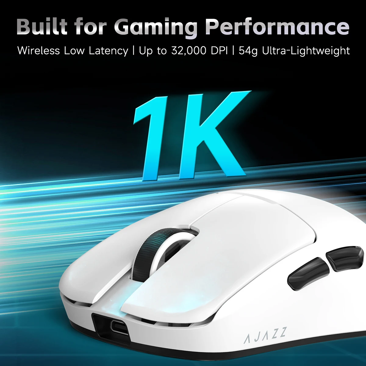 Ratón Inalámbrico para Juegos AJ159 V2/MC, PAW3311 24000DPI / PAW3395 36000DPI, 3 Modos, 2.4G BT, Cableado, Batería Intercambiable de 300mAh, Ratón para Gamers