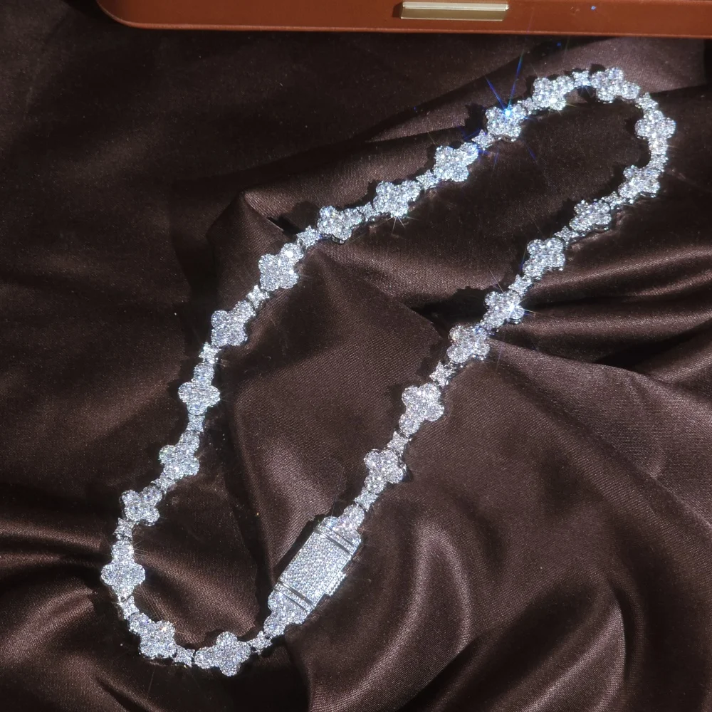 الجليد تشارمي الصليب ستار تشيكوسلوفاكيا الأحجار سلسلة المتخصصة قلادة الهيب هوب الإكسسوارات مجوهرات رائعة الموضة العصرية الوجه حتى المشبك #1