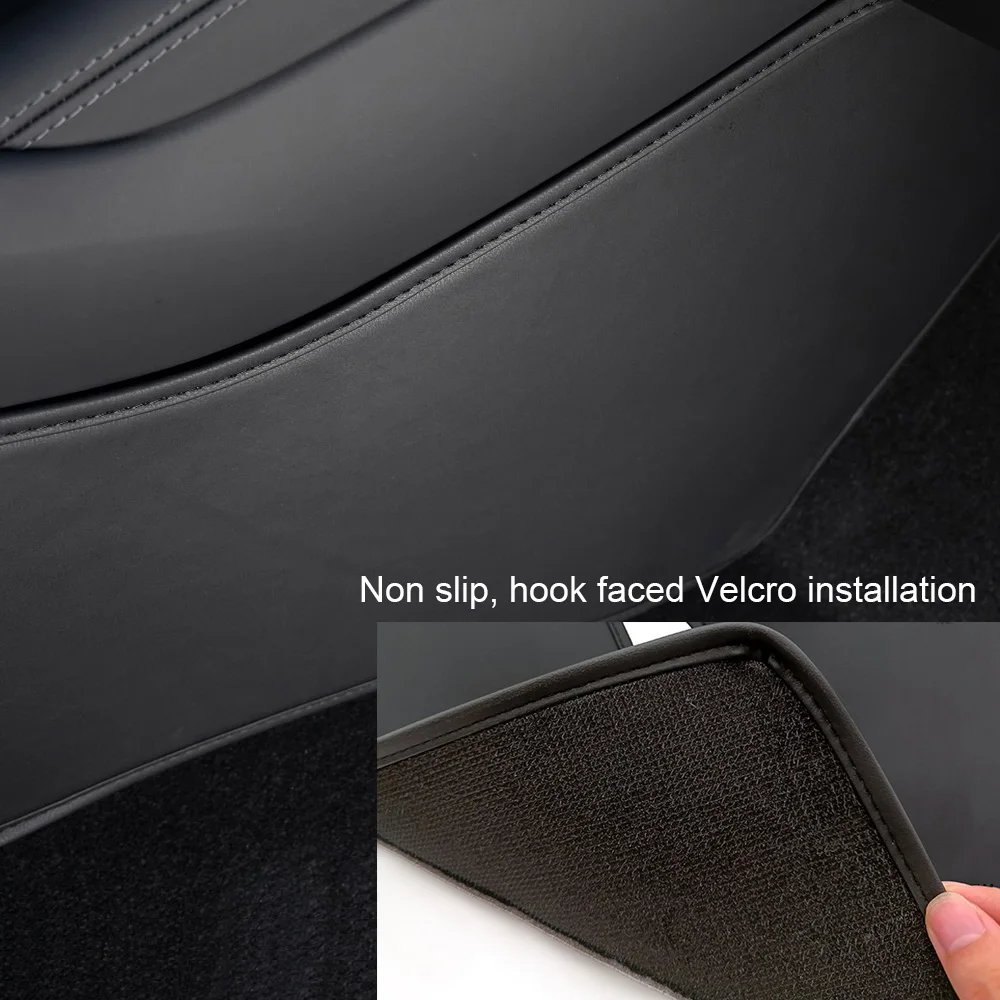 For Tesla Model 3 Highland 2024 Car Central Control Side Defense Kick Pad Protective Foot Pad Mat Interior Decoration Trim