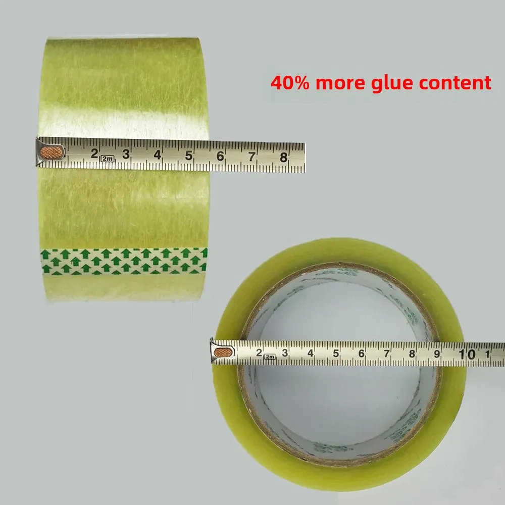 Manufacturer Direct Transparent Packaging Tape 5.5cm Wide 1cm Thick High Adhesiveness Good Resistance To Breaking Environmentall