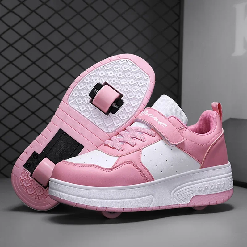 children's-sport-shoes-with-two-wheels-and-detachable-wheels-ultra-lightweight-unisex-rolling-skate-shoes-for-teenagers-girls