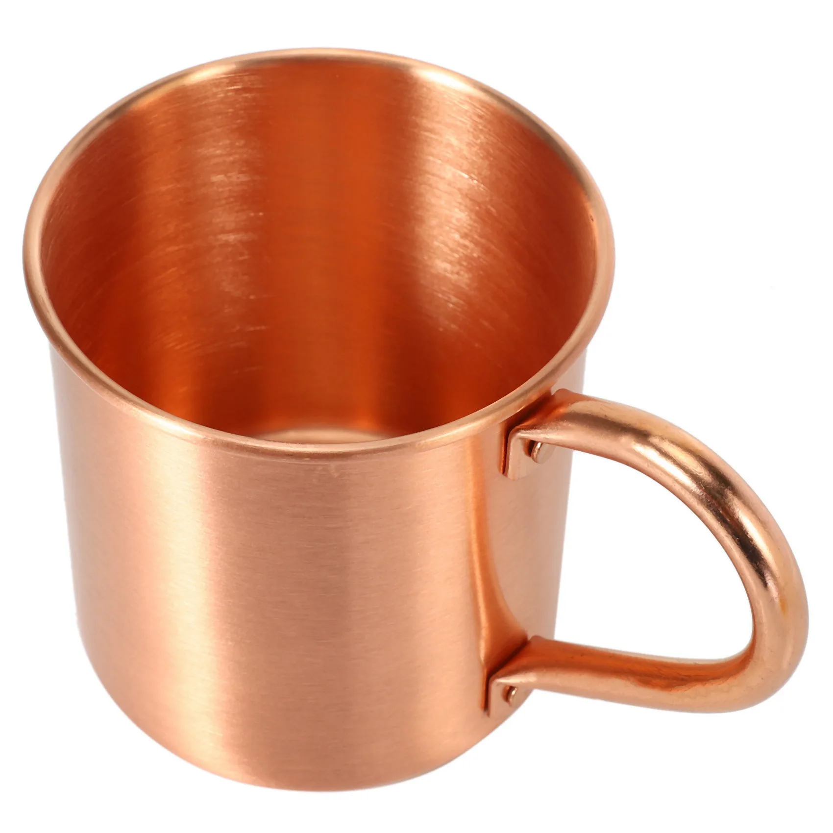 2X Pure Copper Mug Solid Smooth Without Inside Liner For Cocktail Coffee Beer Milk Water Cup Home Bar Cool