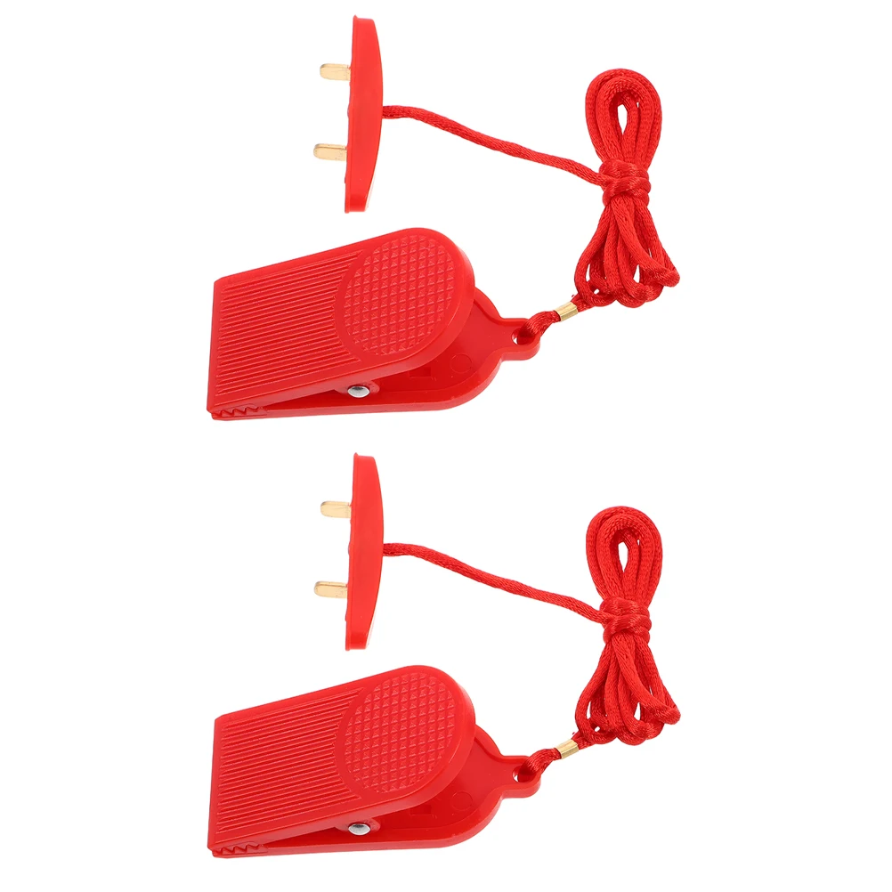 

2Pcs Treadmill Security Key Replacement Emergency Stop Key Dual Insert for Fitness Safety Lock Running Machines Parts
