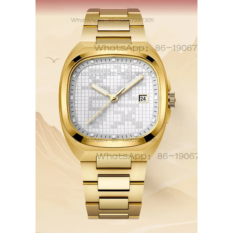 Time Island Watch 1 Store Shanghai Watch Shang Cai Small Dial Luminous Waterproof Fully Automatic Mechanical Gold Watch