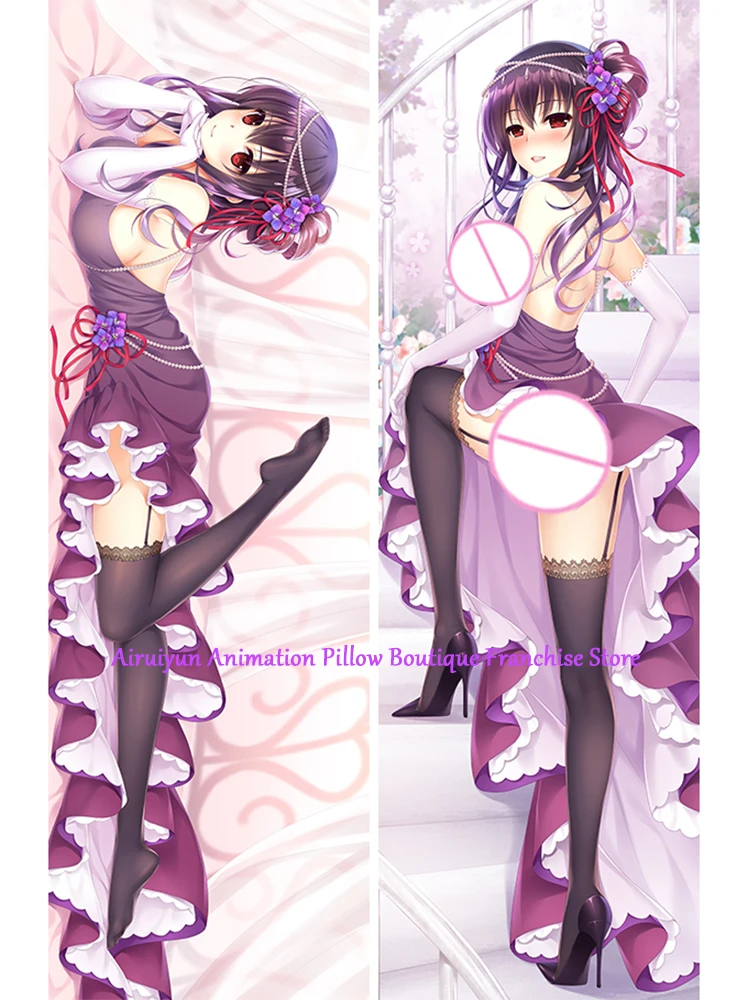 

Anime Dakimakura Pillow Case Kasumigaoka Utaha Sexy and Busty Beautiful Girl Double-Sided Halloween Decoration