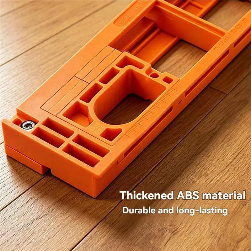 WORTHOWN- Hinge Router Jig Hinge Slotting Mold Wooden Door Installation Positioning Tool