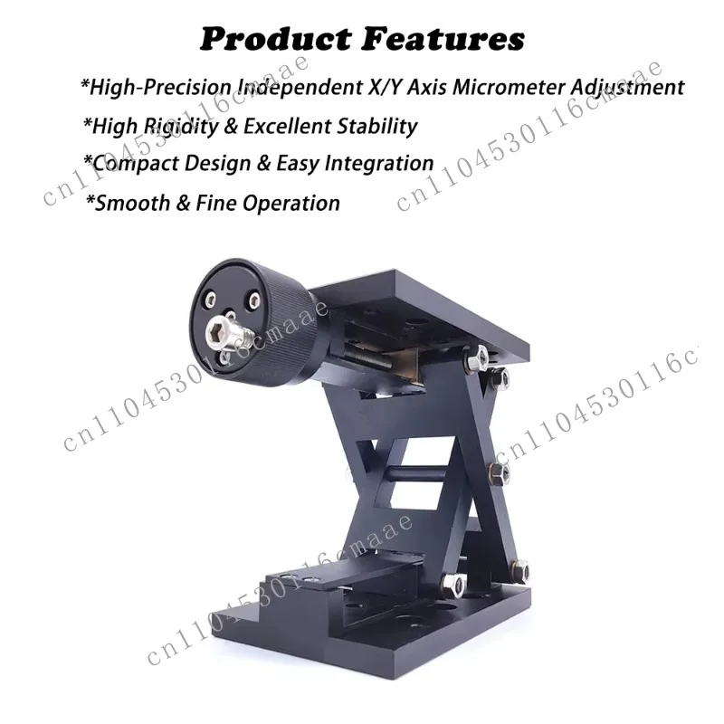 Optical Lift Linear Guide Manual Z-Axis Translation Platform Trimmer 60mm Stroke 20kg Load Capacity 0.1mm Accuracy