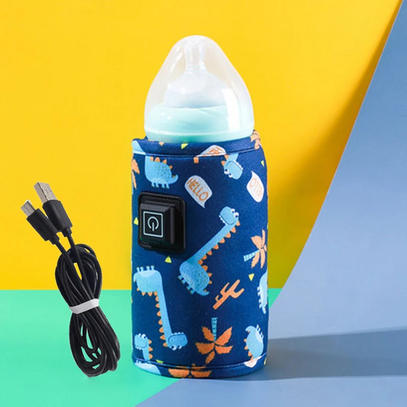 Botol Bayi Tas Termal Penghangat Portabel USB Botol Pemanas Botol Bayi Termostat Terisolasi Tas Bayi Menyusui Botol Termal