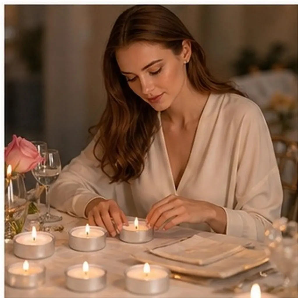 30Pcs Cups Empty Tealight Holders Simple Design Stable Material Romantic Party Wedding Home Decoration