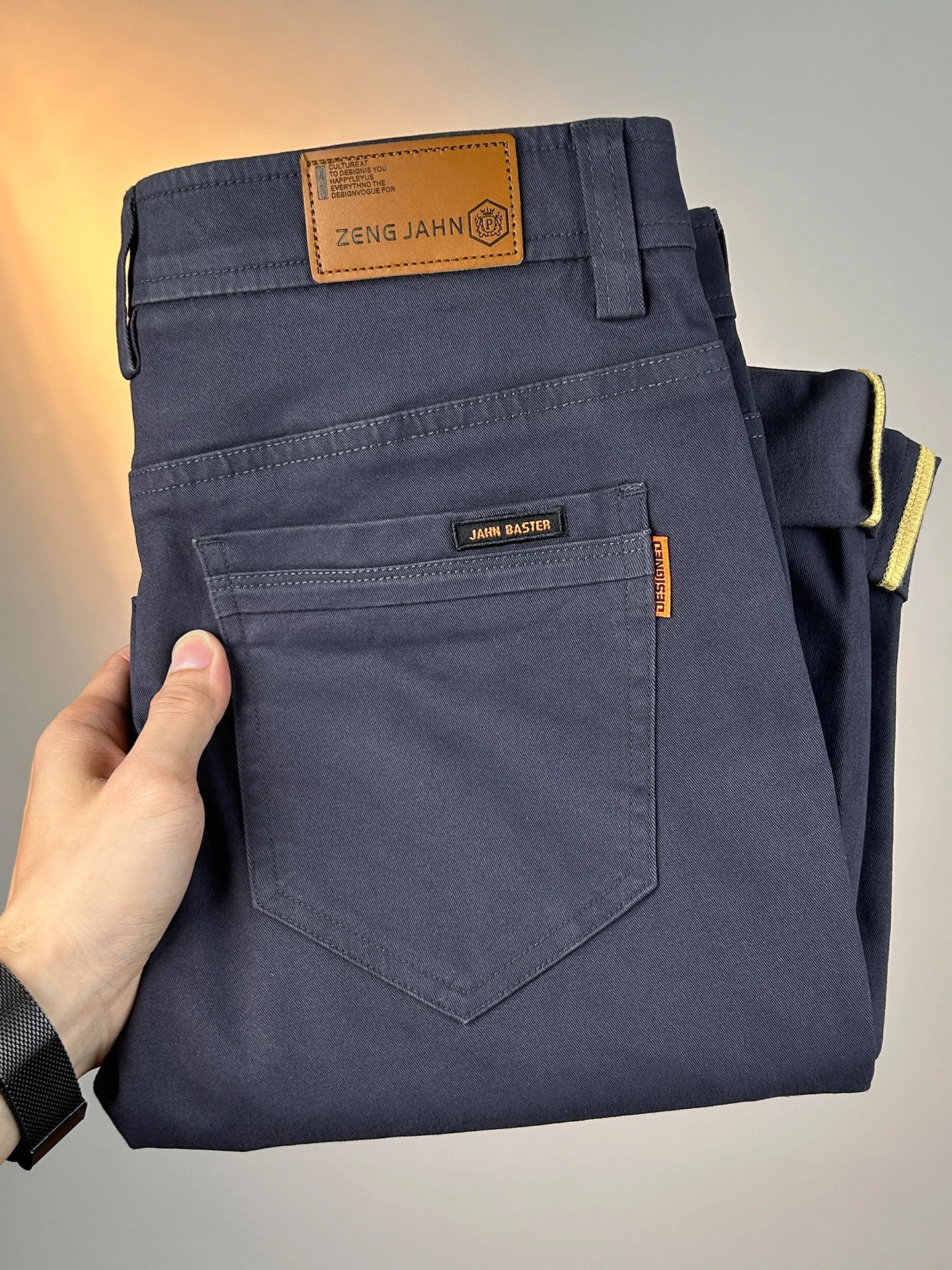 

High-End Men's Casual Straight Leg Pants Comfortable Elastic Busin Long Trousers Versatile Spring Summer New Arrival