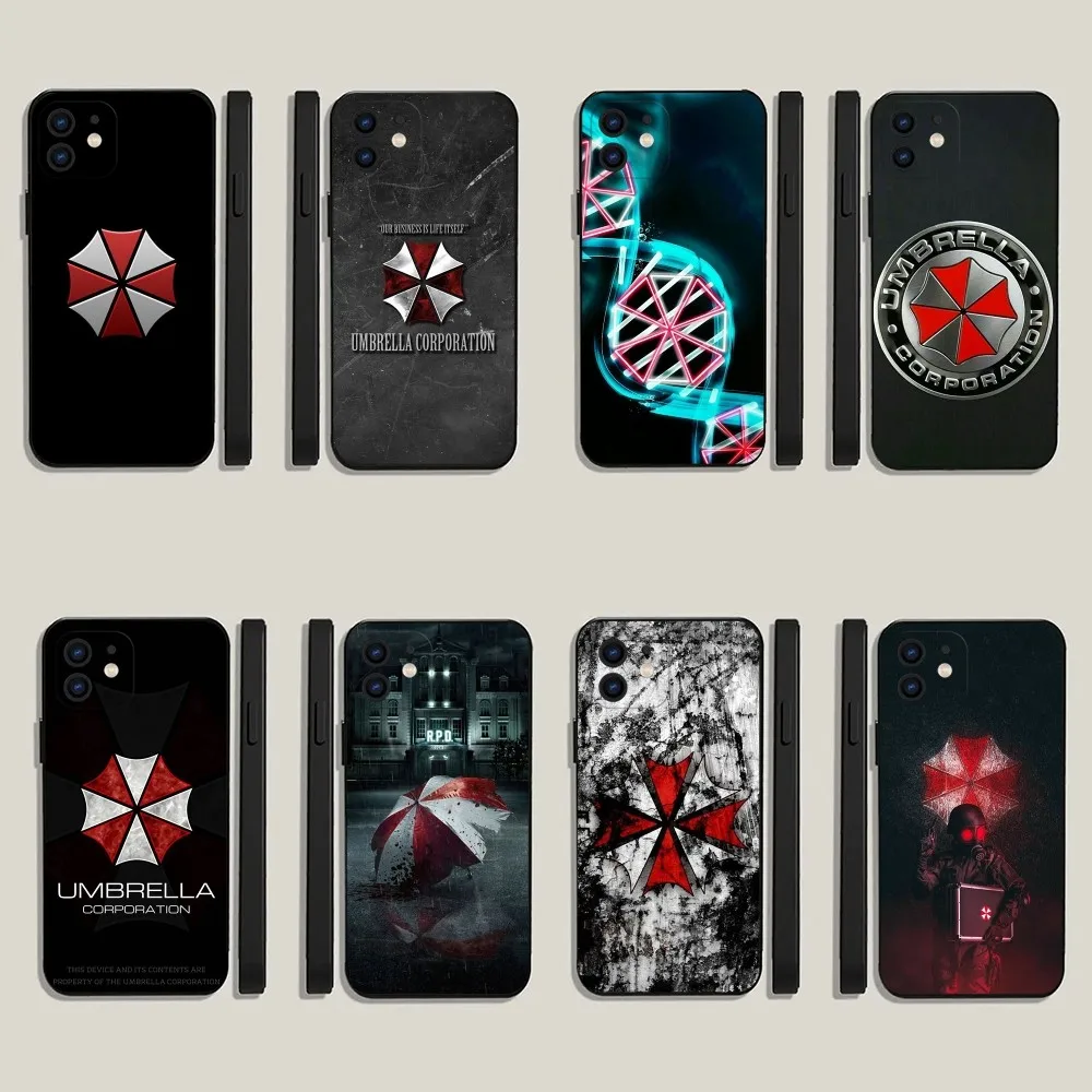 

Umbrella Corporation Phone Case For iPhone 15,14,13,12,11,Plus,Pro Max,XS,X,XR,SE,Mini,8,7 Soft Silicone Black Cover