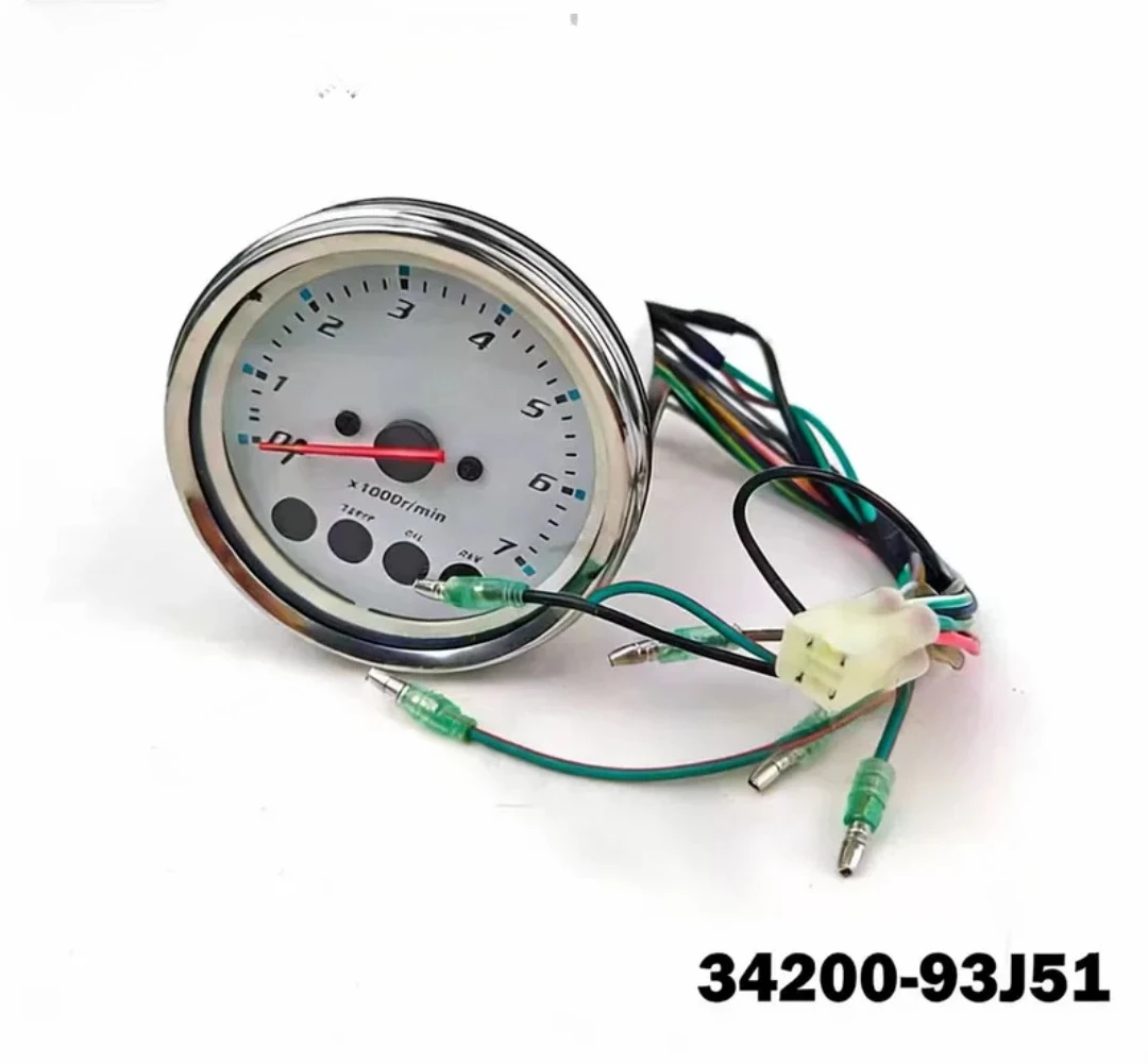 Digital Tachometer Gauge 34200-93J51 Aftermarket Replacement For Suzuki 4-Stroke Outboard Motor 40-300 HP