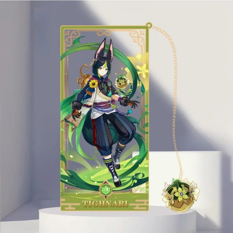 Fashionable and Durable Genshin Impact Character Metal Bookmarks as Souvenir Gifts for Gamers