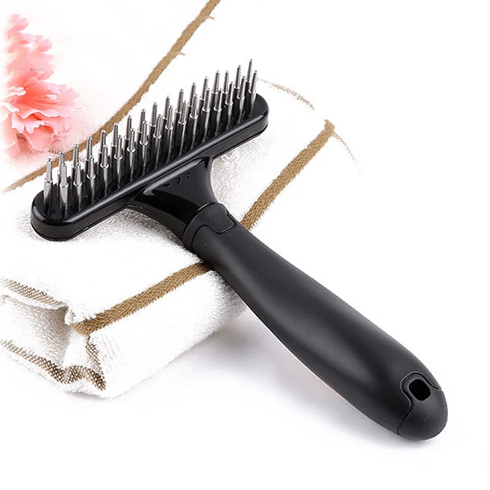 Professional Dog Grooming Rake Long Hair Cat Dog Undercoat Rake Brush for Shedding Matted Loose Hair Knots & Tangles Pet Product