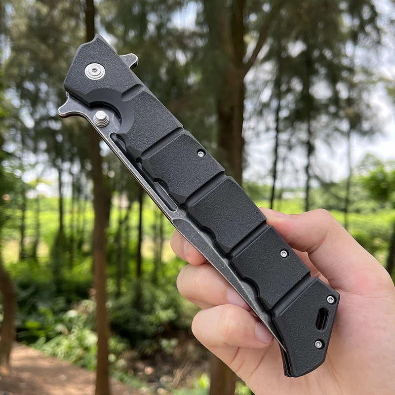 CS Large Luzon Folding Flipper knife Pocket Knife Outdoor Hiking  Camping knife self defense tactical Survival knife EDC Knife