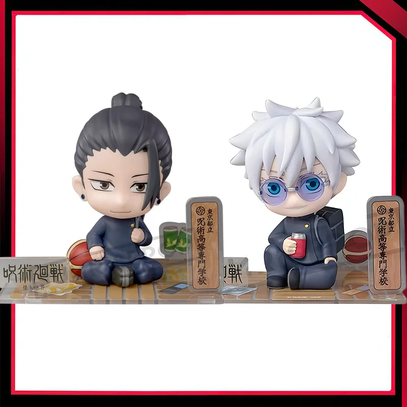 

In Stock Original SUNRISEPOP FigureSIT Jujutsu Kaisen Dai 2 Ki Gojo Satoru Geto Suguru 13CM Q-version Anime Figure Model Toys