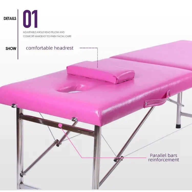 Hot Sale Portable Collapsible bea uty Massage Bed High Quality Spa Moxibustion Bed Massage Table