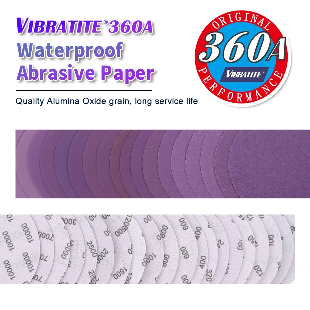 3-Inch 75MM Purple Sanding Discs Kit 30Pcs 60-10000 Grits Hook Loop Professional Aluminum Oxide Wet Dry for Wood Metal Finishing