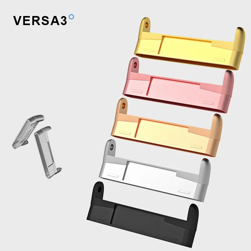 High Quality Stainless Steel Connector Adapter Compatible For Fitbit Versa 3/4/Sense/2 Watch Band Bracelet Adapter Accessories