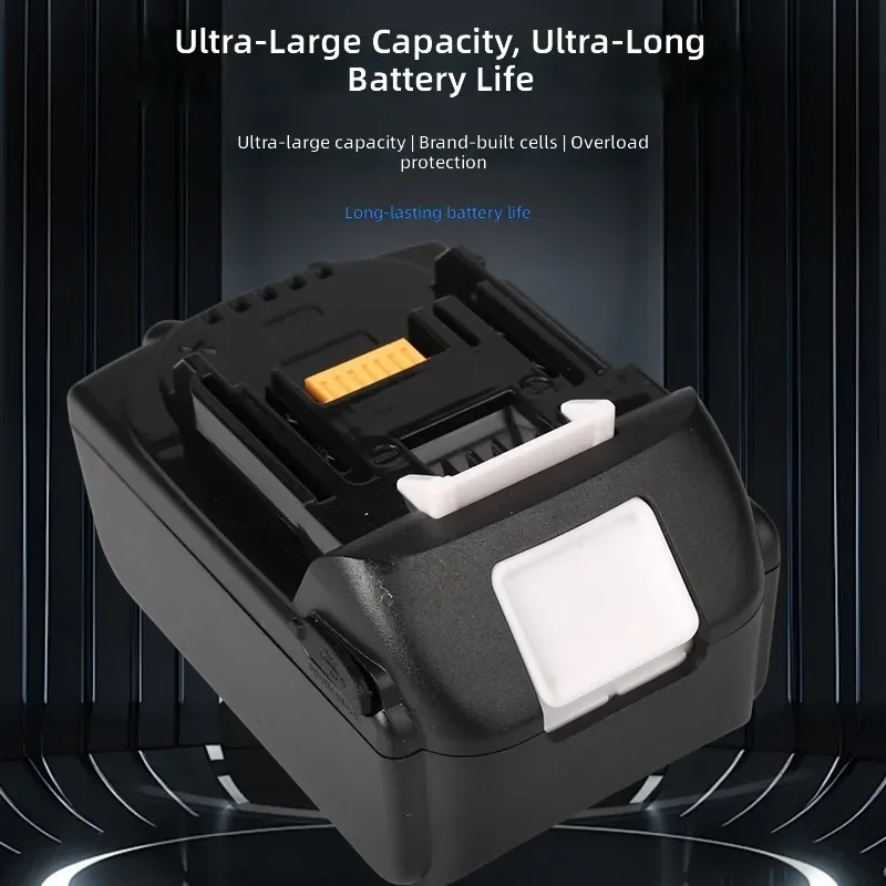 18V 5000mAh for Makita 18V Lithium Battery with Type-C Port High Discharge Rate High Capacity Replacement for Power Tools