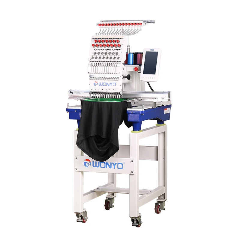 Germany Imported Needles All Servo Motor Single Head Embroidery Machine With CE Certificate for Cap, T-shirts, Bag Embroider