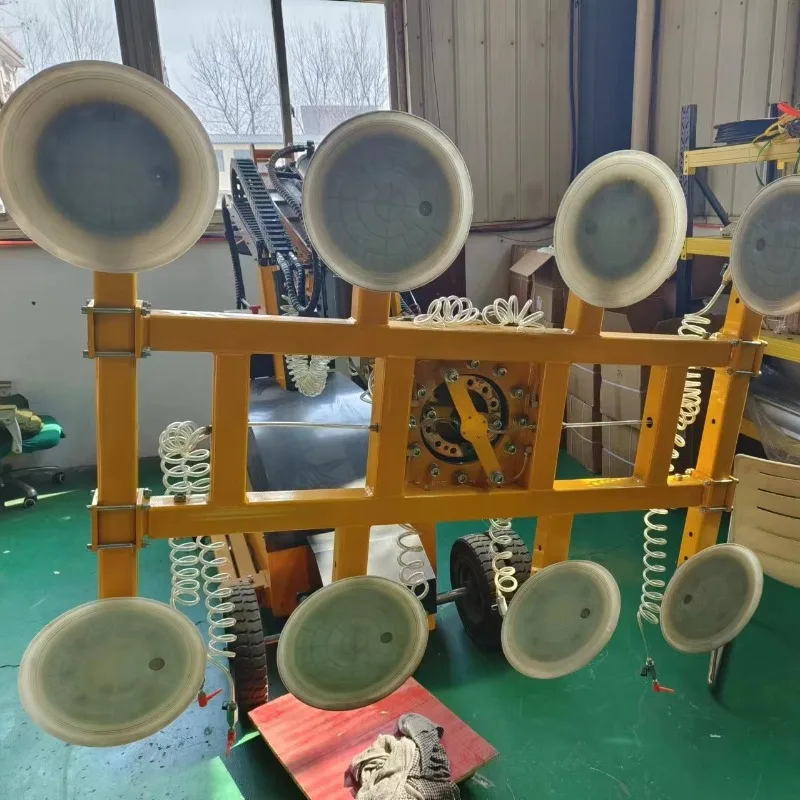Glass Installation Robot 800kg Hydraulic Vacuum Glazing Machine Remote Suction Arm Lifter Electric Glass Installation Tool