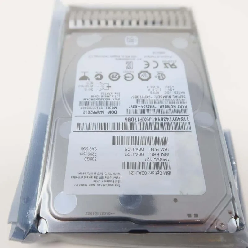 

100%New In box 3 year warranty 00AJ121 00AJ122 500GB SAS Need more angles photos, please contact me