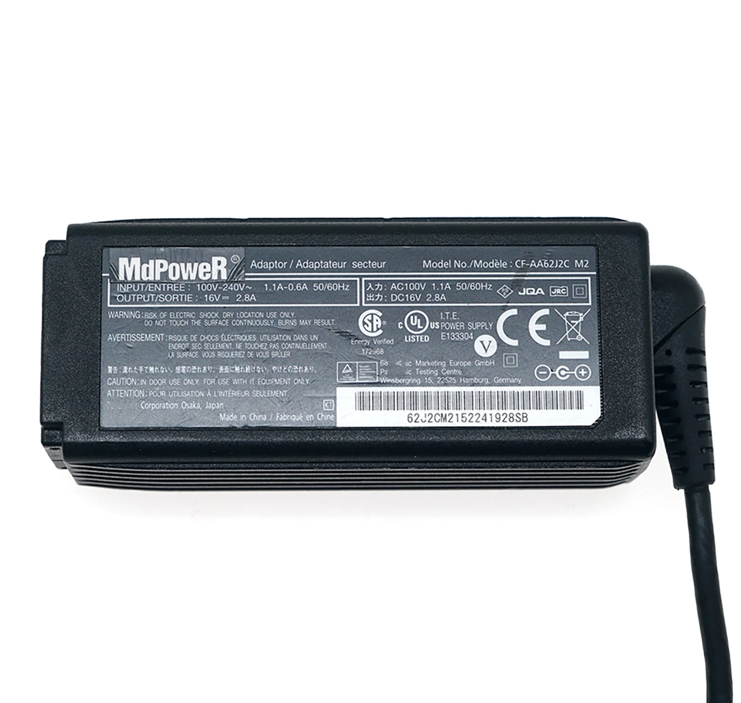 Genuine CF-AA62J2C CF-AA62U2F M2 16V 2.8A 45W Power Adapter for Panasonic CF-XZ CF-AX1 AX2 AX3 MX3 MX4 MX5 XZ6 /SZ6/RZ4/MX5/SV7