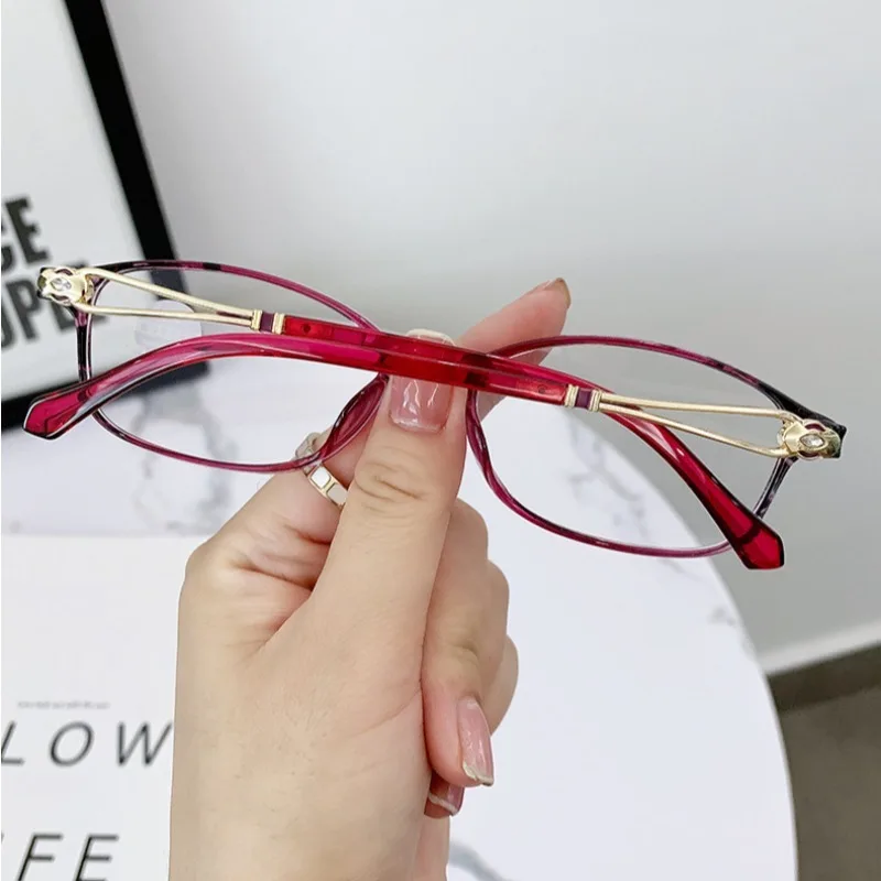 Lesebrille für Frauen, abgestufte +1,0 ~ + 4,0 TR, Anti-Strahlung, Anti-Blau, Presbyopie-Lesebrille – Detail 2