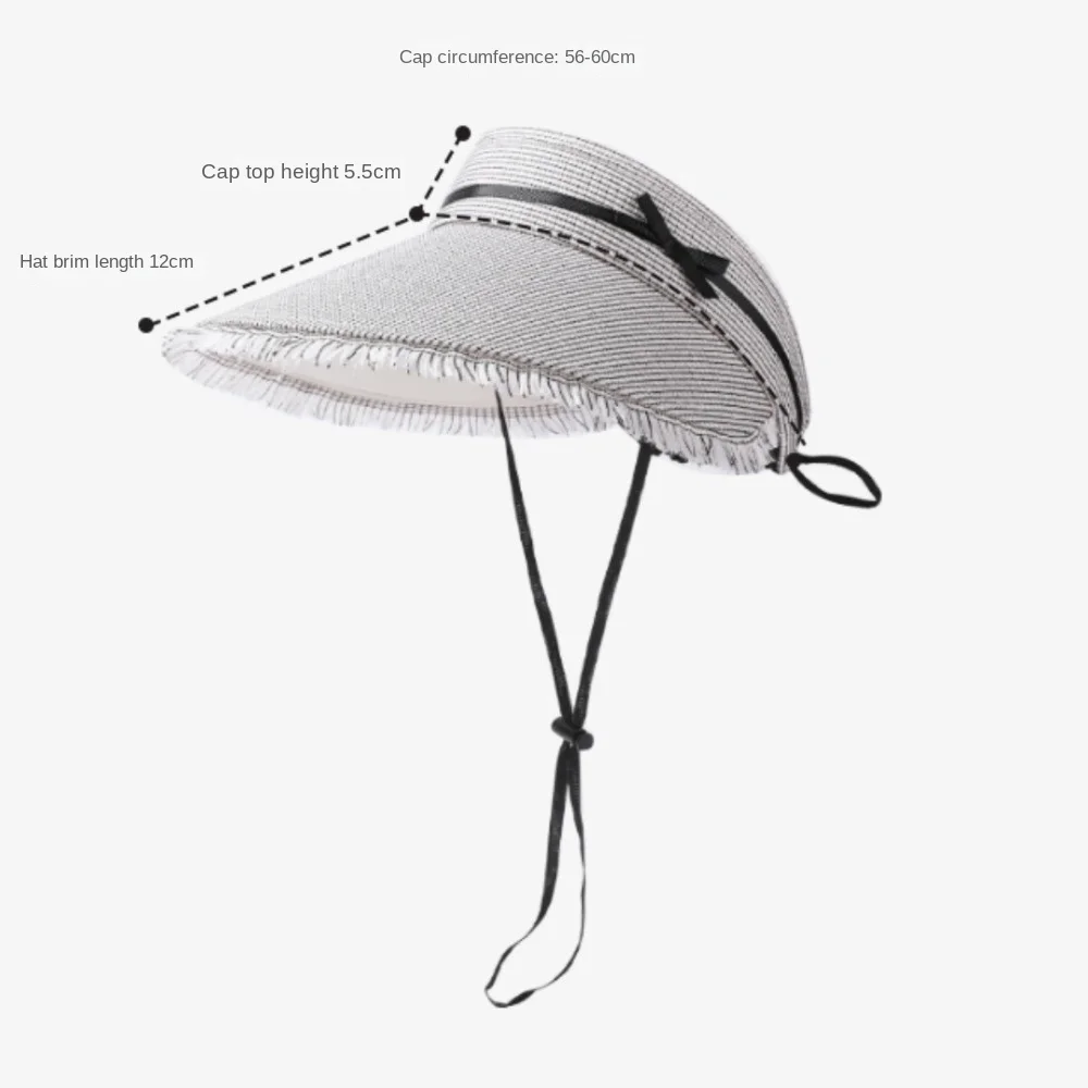 قبعات عصرية بنمط فحص الشرابات للحماية من الأشعة فوق البنفسجية، قبعة هوائية بحافة واسعة قابلة للتنفس، قبعة واقية من الشمس للربيع والصيف