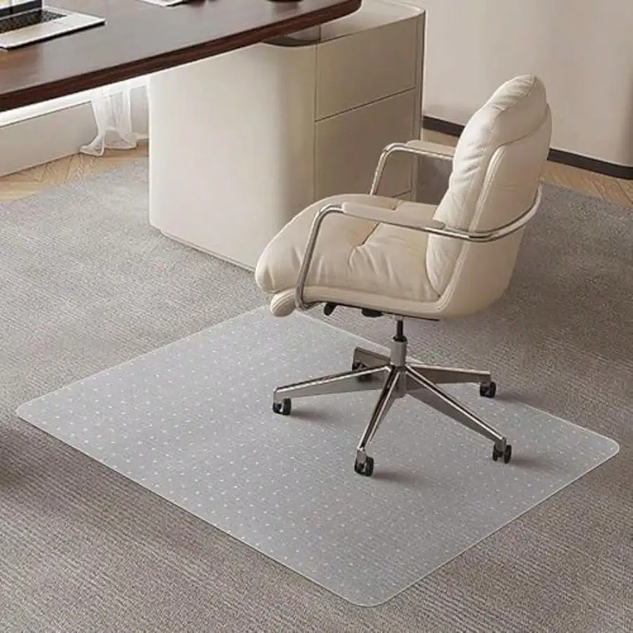 

Office Chair Mat for Carpeted Floors Desk Mats 48"X30" for Rolling Desk on Low Pile Carpets Small Computer Gaming Plastic Flo