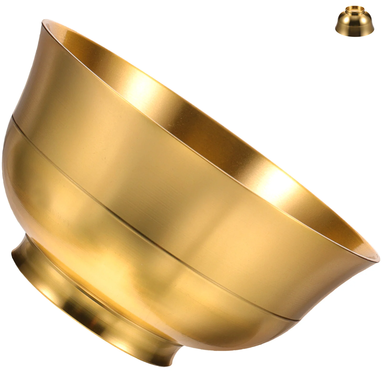 Container Decorative Bowl Brass Glossy Cornucopia Worship Cup Retro 850X850X430CM Offering