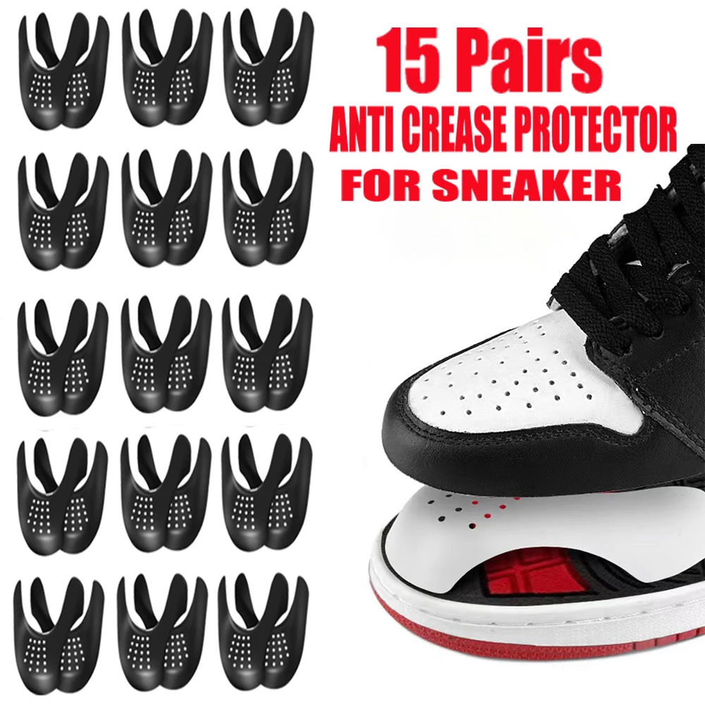 

30Pcs/15Pairs Shoe Anti Crease Protectors for Sneakers Anti-Wrinkle Prevent Ball Shoes from Creasing Shoe Toe Caps Protector