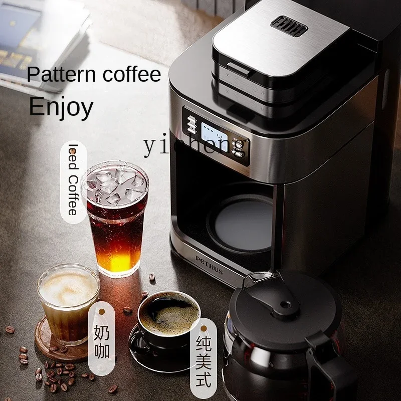 XL Auto Coffee Machine Household American Drip Mini Small Integrated Percolator