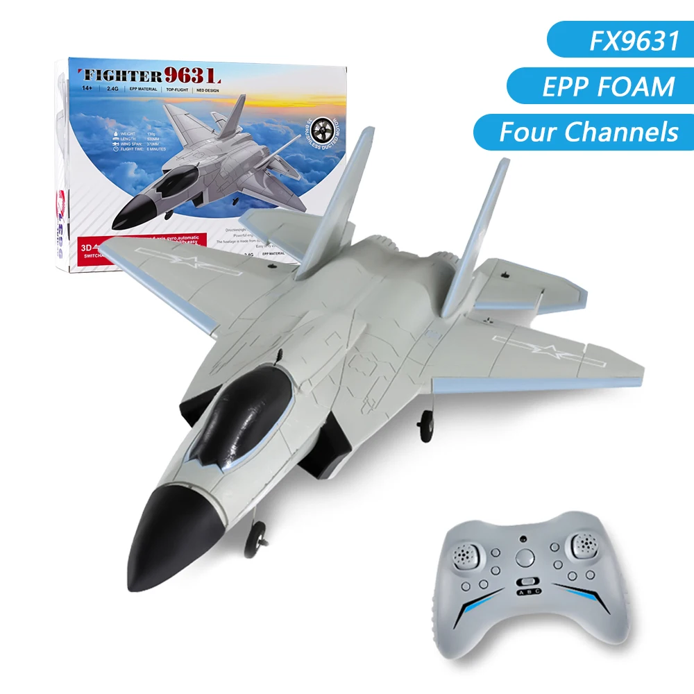 

FX9631 2.4G Brushless J-35 3D 6G 4 Channels RC plane EPP Remote Control Stunt Aircraft Toys for Adult Children