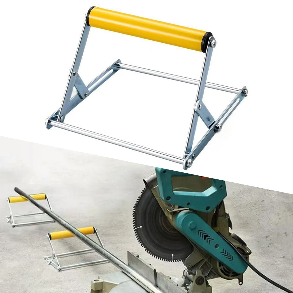 Adjustable Height Cutting Machine Support Stand Frame 55-135mm Foldable Metal Table Saw Bracket For Workshop Cutting Tool