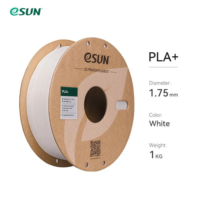 eSUN 3D-printerfilament PLA+ 1,75 mm Dimensionale nauwkeurigheid +/- 0,03 mm 1 kg (2,2 LBS) Spoel 3D-printmateriaal voor 3D-printers