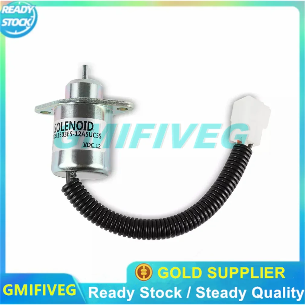 1X جديد 12 فولت الوقود اغلاق إيقاف الملف اللولبي لكوبوتا يانمار سينكرو بدء SA4569T 1503ES-12A5UC5S SA-4569-T 17594-6001-4