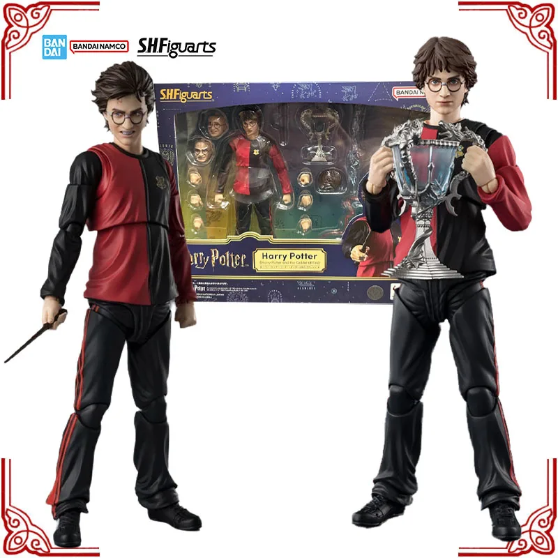 Auf Lager Original Bandai Harry Potter Modellbausatz SHF Harry Potter The Goblet of Fire Anime Action Figure Collection Fertigmodell