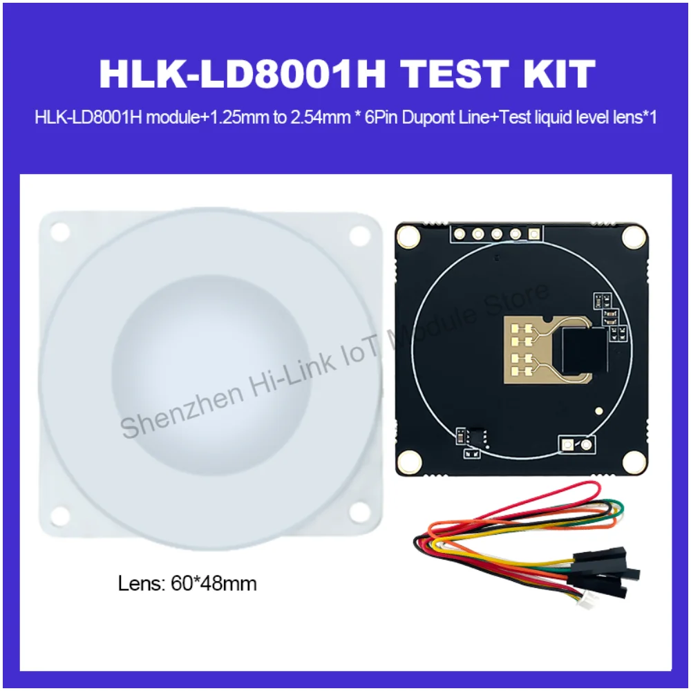 Hilink 80G liquid level detection sensor HLK-LD8001H radar module Non-contact low power consumption long distance high precision