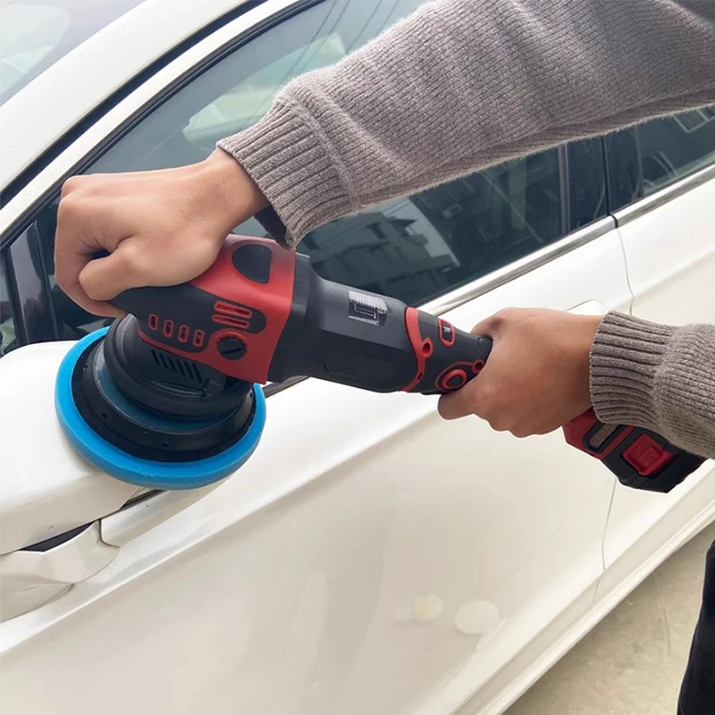 آلة تلميع السيارات الجديدة ببطارية ليثيوم 20 فولت بدون فرش مزدوجة الحركة لتلميع السيارات #5