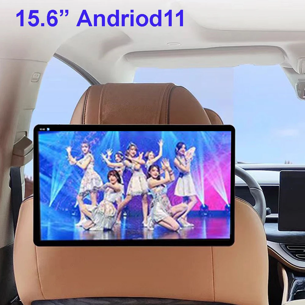 15,6 Zoll IPS Auto-Kopfstützenmonitor 4G Android 11 Tablet-PC WIFI HD 1080P/Bluetooth/HDMI/Mirror Link/Miracast 3G+32GB Monitor