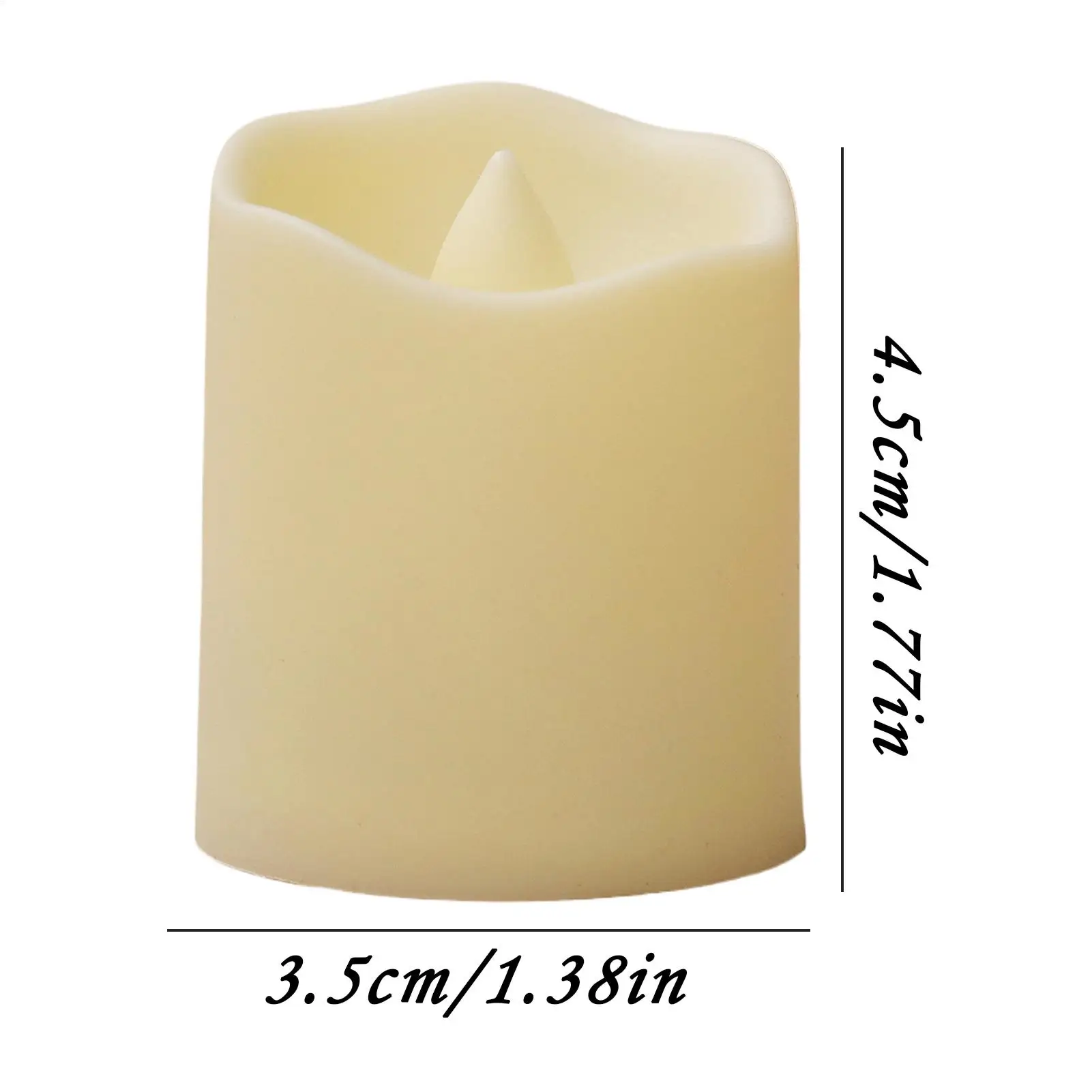 Bougies LED à piles, lumières chaudes, bougies électriques sans flamme, photophore pour la maison, fête de vacances, décoration de noël et de mariage