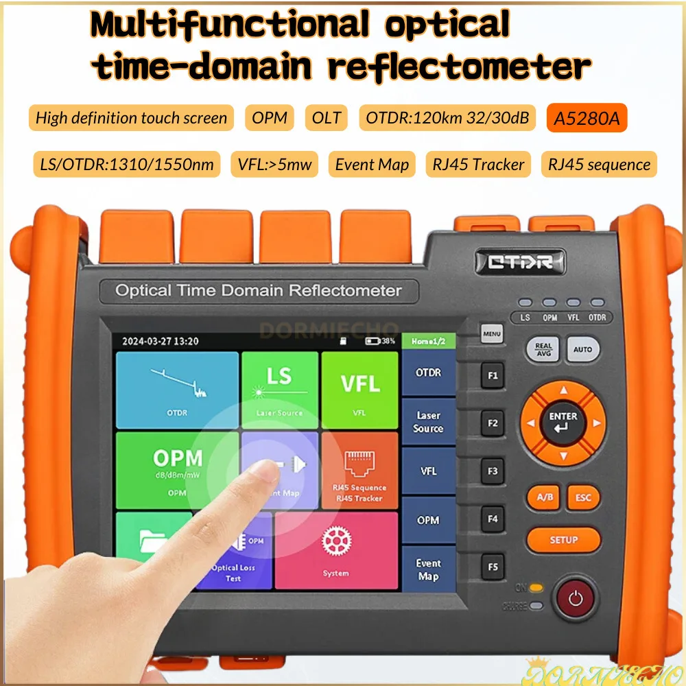 

A5280U/A OTDR Multi-Function Optical Time Domain Reflectometer 1310Nm/1550Nm 30/32DB 120Km With VFL OPM Light Source