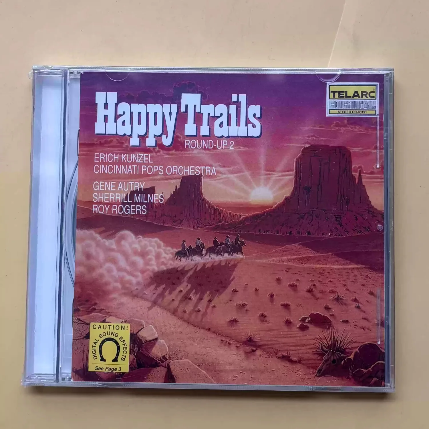 

Erich Kunzel Cincinnati Pops "Happy Trails Round-Up 2" Telarc Audiophile Western Theme Pops Orchestral Masterpiece