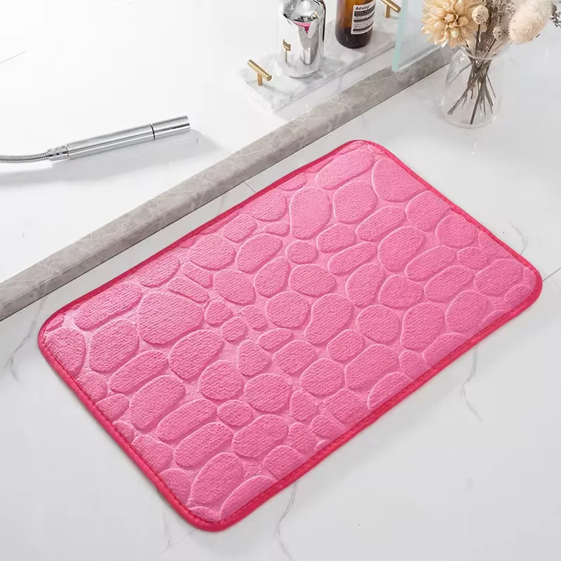 1 Stuks Memory Foam Reliëf Fluwelen Tapijt Badkamer Woonkamer Antislipmat Geplaveide Vloermat Woninginrichting Snelle levering 4-6 Dag Aankomst
